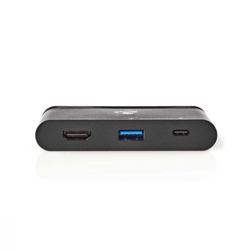 Computer Hub USB-C USB 3.0 HDMI with PD Power Delivery 100W Black