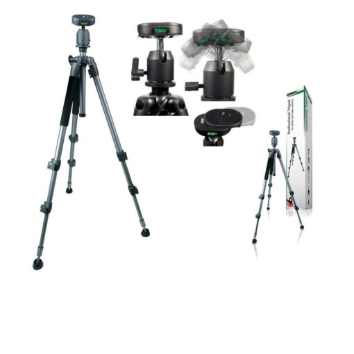 Heavy Duty Professional Aluminium Tripod with Pro Ball Head Max 4kg Weight with Carry Bag