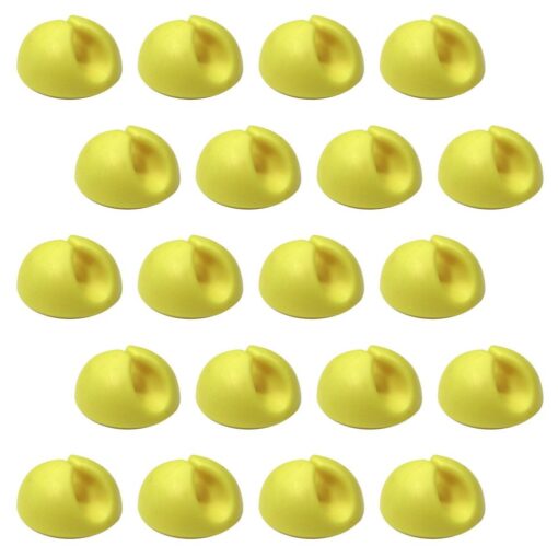 20 Pack Single Cable Desk Tidy Clips, Self Adhesive Cord Holder Clips for USB Power Wire PC Office Home, Yellow