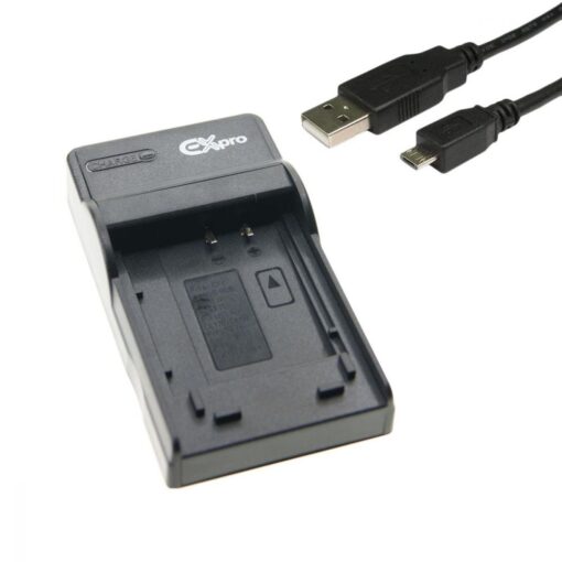 Ex-Pro EZi-Power NP-BY1 USB Charger with USB Cable for Sony HDR-AZ1 HD Action Cam Mini AZ1