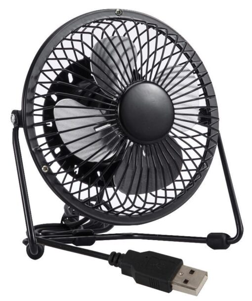 Mini Usb Desk Fan Small Quiet Personal Cooler Portable Table Fan Metal Size 4"