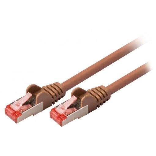 15cm (6-inch) in Brown Cat6 High Grade 24AWG LSZH Patch Cables for 1U Patching