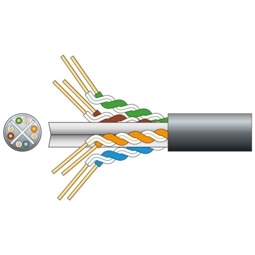 305m Cat6 Outdoor U/UTP Network Cable - Black