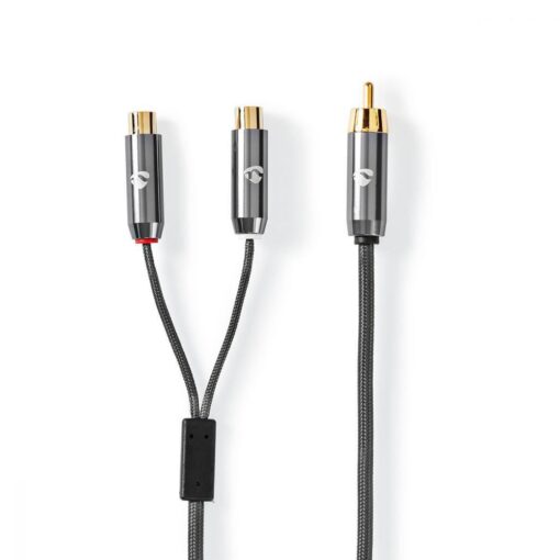Pro 1 RCA Male to 2 Phono Female Splitter Y Adapter Cable/Lead-T Subwoofer Audio