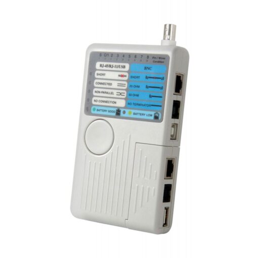 Mercury 4-in-1 Remote Network Cable Tester RJ11 RJ45 USB BNC LAN