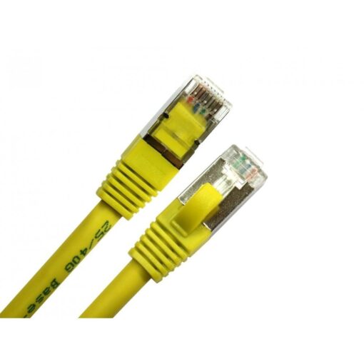 CAT8 LSZH Network Ethernet Cable 5m S/FTP High Speed 40Gbps/2000Mhz RJ45 Patch Lead - Yellow