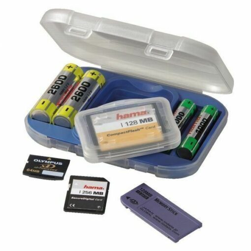 Hama Hard Plastic Case Holder Storage Box For 4x Rechargeable AA AAA Battery