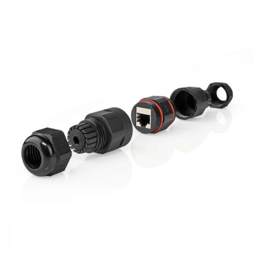 CAT6 Coupler Female Waterproof Outdoor Adapter Dustproof Network Cable Connector