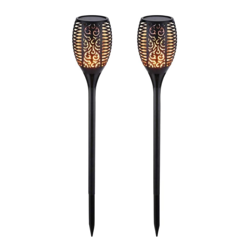 2 Pack - Solar Flame Effect LED Garden Ambiant Garden Lights