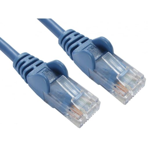 25cm (0.25m) in Blue Cat6 High Grade 26AWG Patch Cables for 1U Patching