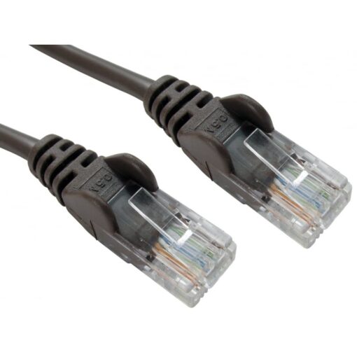 25cm (0.25m) in Brown Cat6 High Grade 26AWG Patch Cables for 1U Patching