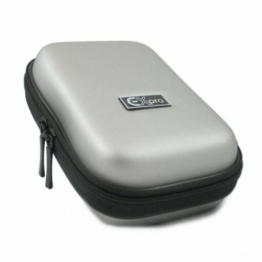 Ex-Pro ® MEDIUM Silver Hard Clam Digital Camera Case Bag