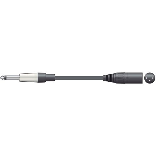 6m  Male 3 Pin XLR to 6.35mm 1/4" Mono Jack Audio Patch Cable