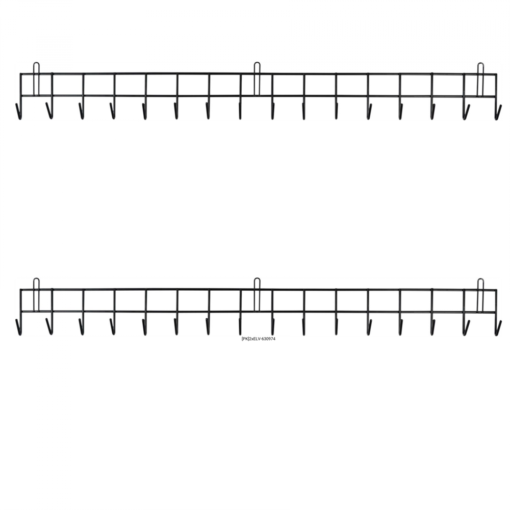 16 Hook Wall Mounted Garden Tool Storage Rack Hanger Shed & Garage - PACK OF 2