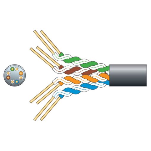 305m Cat5e Outdoor U/UTP Network Cable - Black
