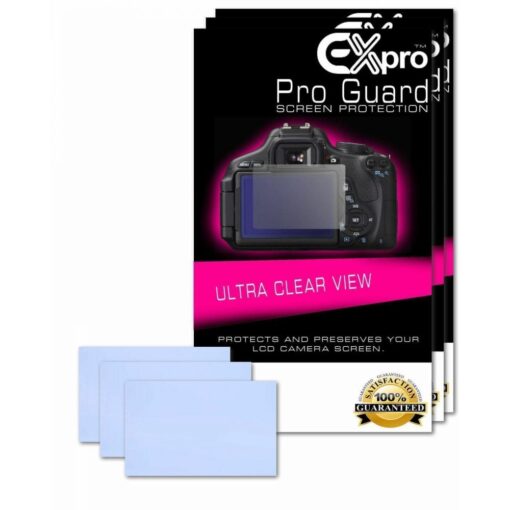 Ex-Pro® 3 x Pro Guard Ultra Clear View LCD Screen Protectors for Nikon D70s