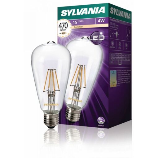 Sylvania LED Vintage Filament Lamp  E27 ST64 5 W 470 lm 2700 K