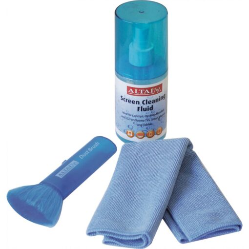 Screen Cleaning Kit with Gel Fluid (200ml) Large with Microfibre Cloth & Bruish