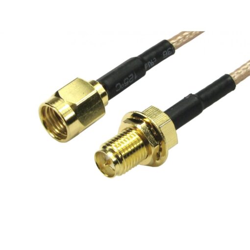 1.8m Reverse Polarity SMA Male to Reverse Polarity SMA Female Antenna Extension Coax Cable for Wi-Fi LAN WAN Router Antenna