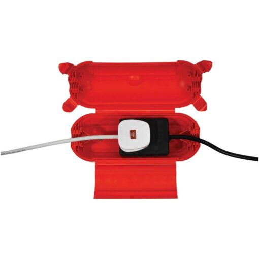 Weatherproof Outdoor IP44 Electrical Connection Box for Power Cables and Extension Leads